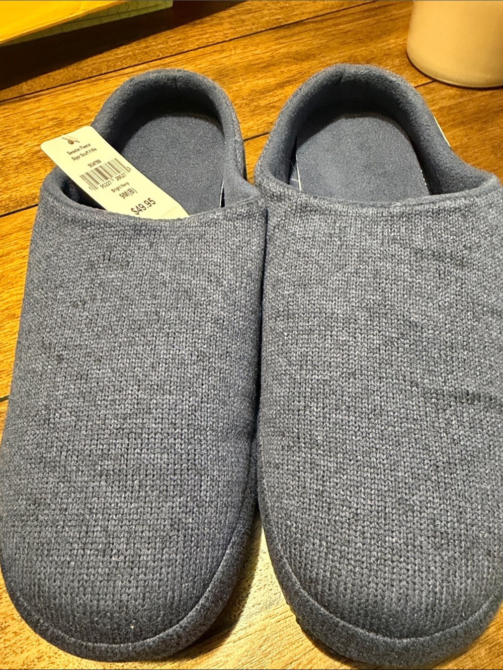 L.L. Bean Woman’s  Blue Slip-On Slippers